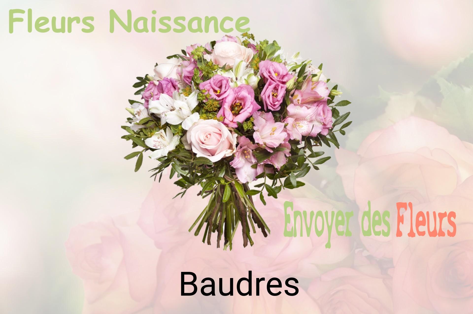 Bouquet de fleurs de naissance livré à Baudres